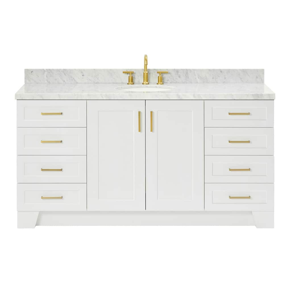 Ariel Q067SCWOVO Taylor 67" Free Standing Single Basin Vanity Set with