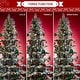 preview thumbnail 130 of 158, Glitzhome 6FT/7.5FT/9FT/11FT Snow Flocked Pre-lit Artificial Fir Christmas Trees