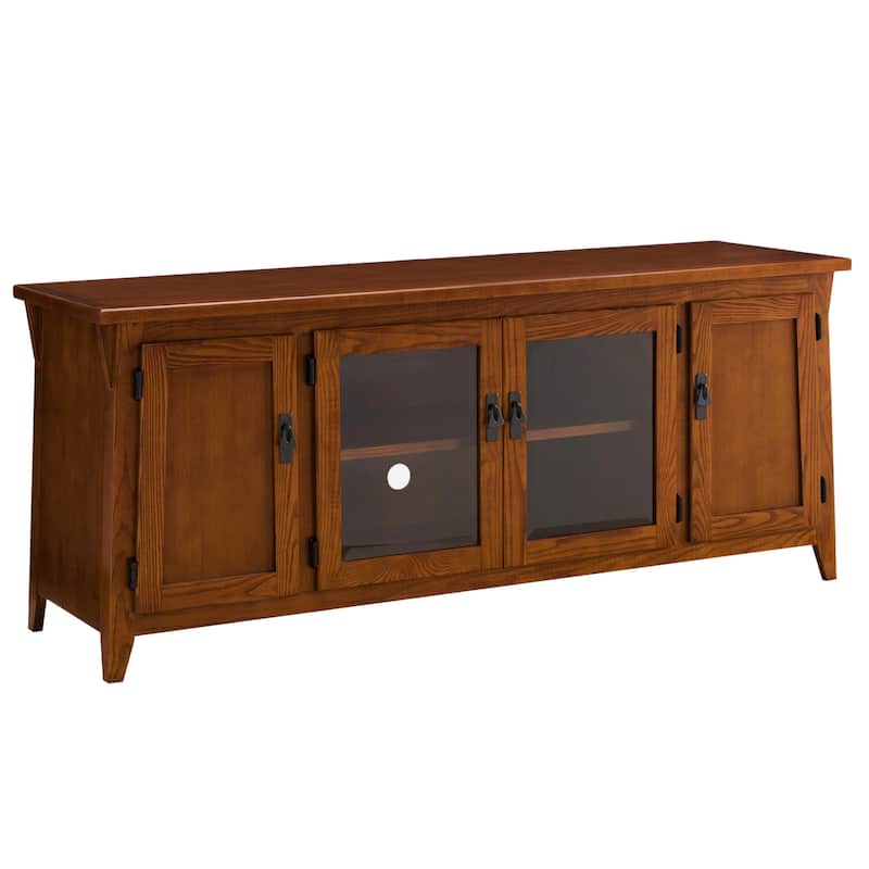 Leick Home Solid Wood Four Door TV Stand