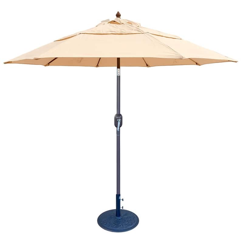 Tropishade 7.5' Market Umbrella with Sunbrella 5498 Vellum