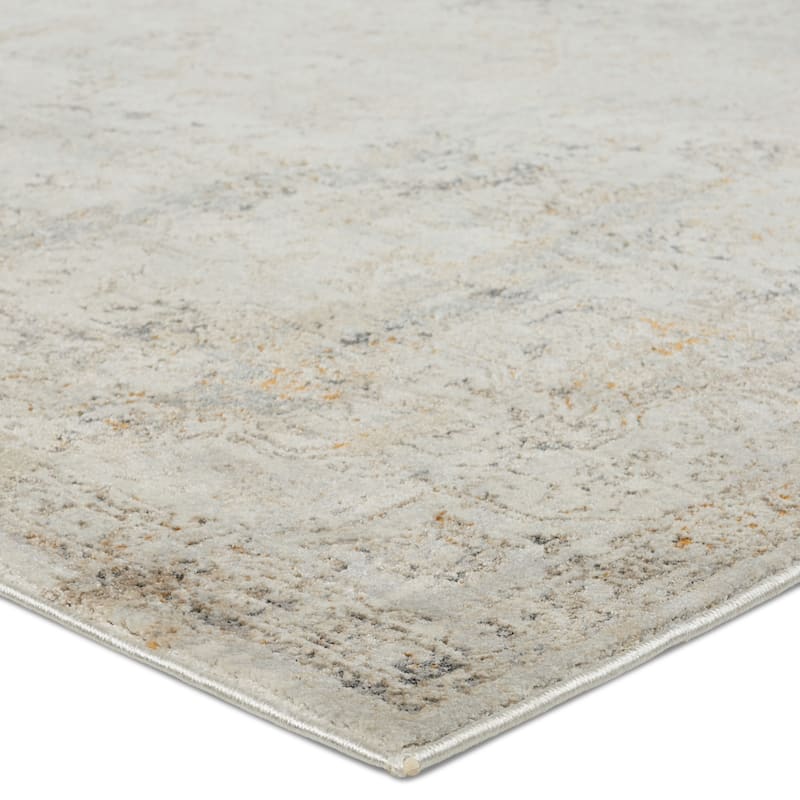 Firenze Abstract Light Gray/ Cream Area Rug