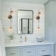 preview thumbnail 28 of 44, Bola Modern Gold 3-Light Chandelier Orb Glass Vanity Lights Wall Sconces