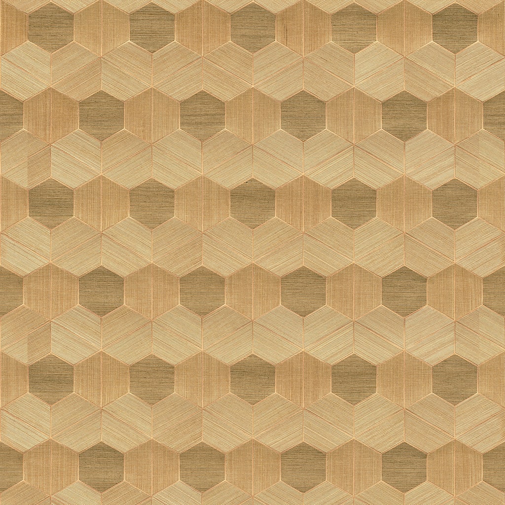 A-Street Prints Linzhi Copper Sisal Grasscloth Wallpaper
