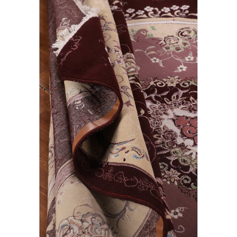 Victorian Style Tabriz Turkish Area Rug Machine Made Carpet - 9'8" x 12'11"