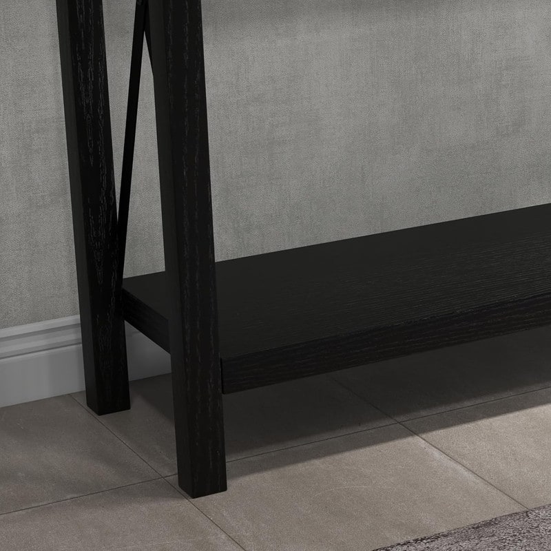 Woode Entryway Table, Sofa Table with Storage,with 2 Drawers