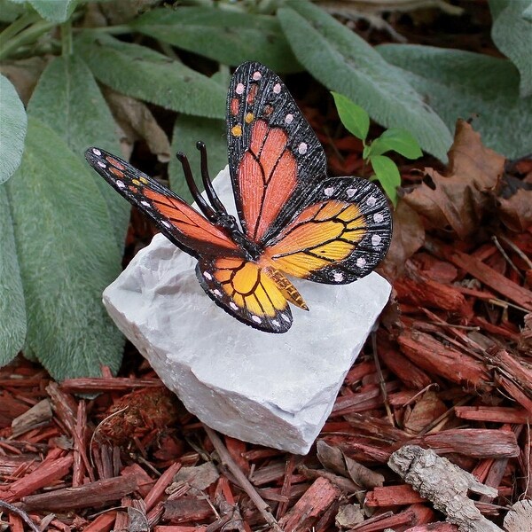 Shop Design Toscano Monarch Butterfly Bronze Garden Sculpture Free