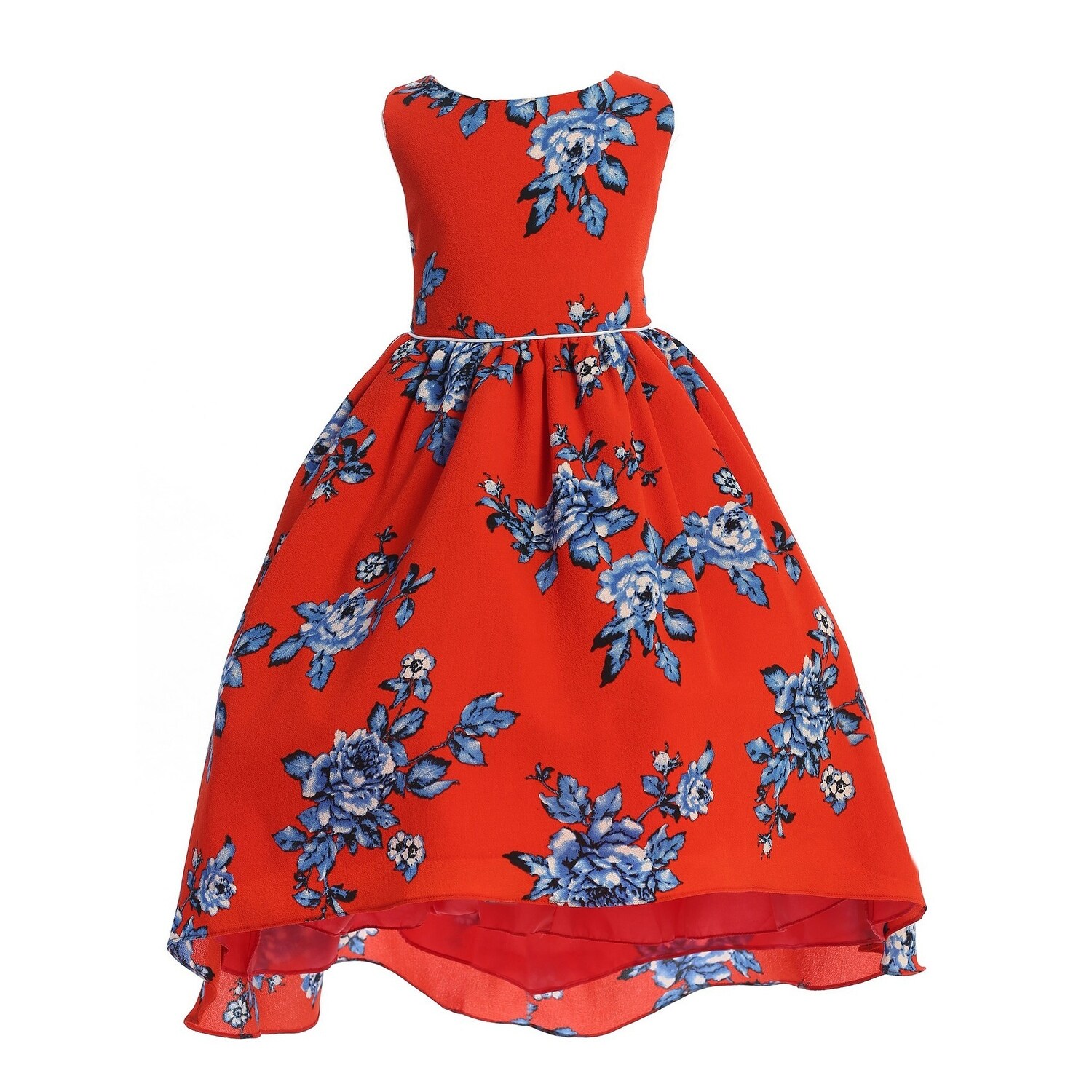 red junior bridesmaid dresses