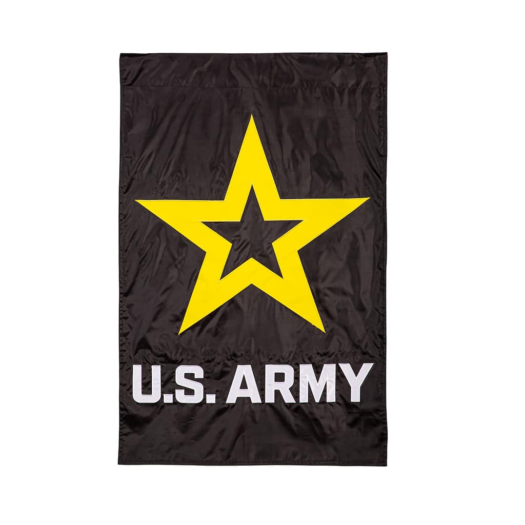 Applique Flag, House Size, Army