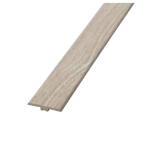 European Oak 0.28 in. T x 1.77 in. W x 94.5 in. L Vinyle Waterproof Rigid Core T-Molding - 0.28 in. T x 1.77 in. W x 94.5 in. L