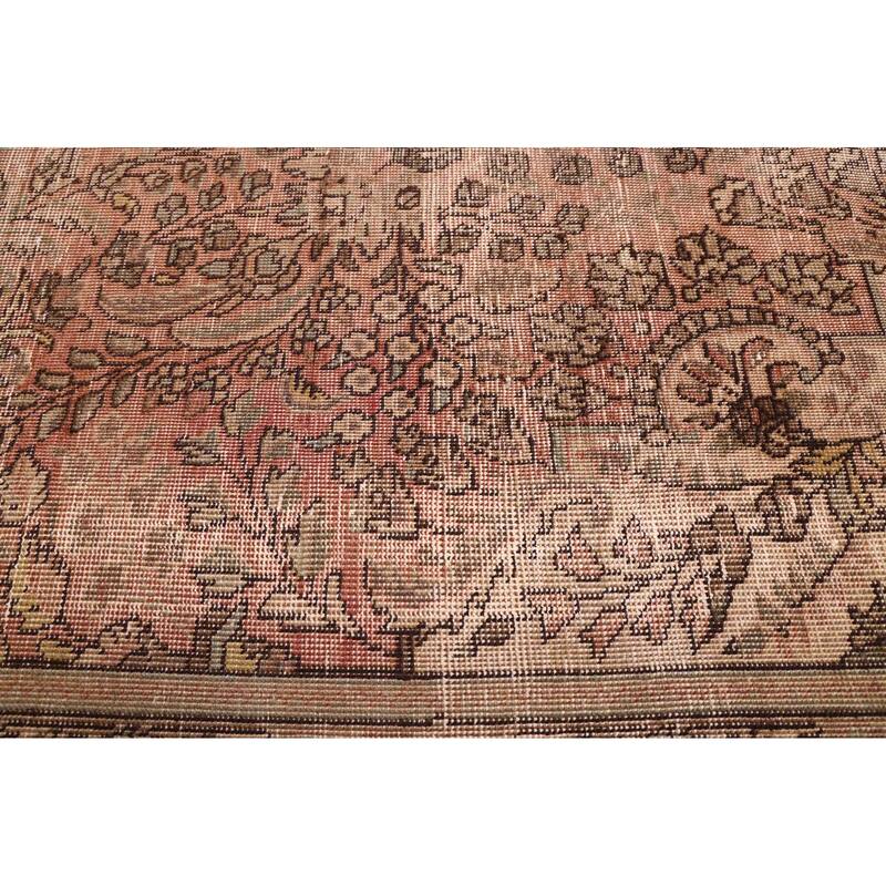 ECARPETGALLERY Hand-knotted Antalya Vintage Brown Wool Rug - 9'0 x 11'11