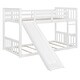 preview thumbnail 3 of 25, Twin Bunk Bed with Slide & Ladder