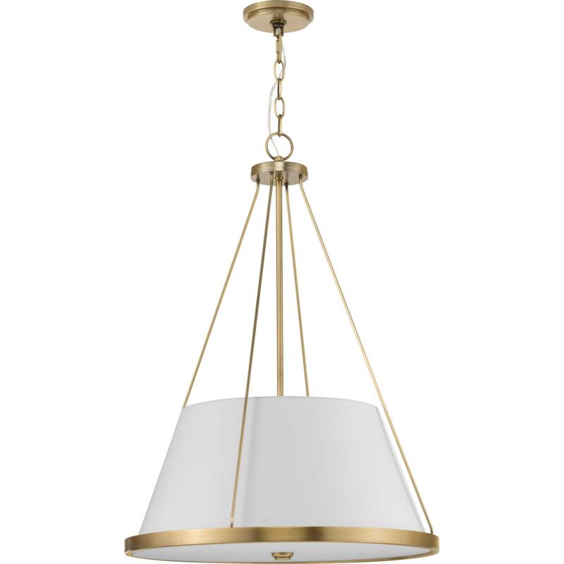 Progress Lighting P500357 Saffert 3 Light 22" Wide Pendant with Linen