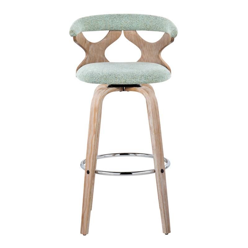 Carson Carrington Viby 30" Fixed-Height Bar Stool with Bent Wood Legs & Round Footrest (Set of 2)