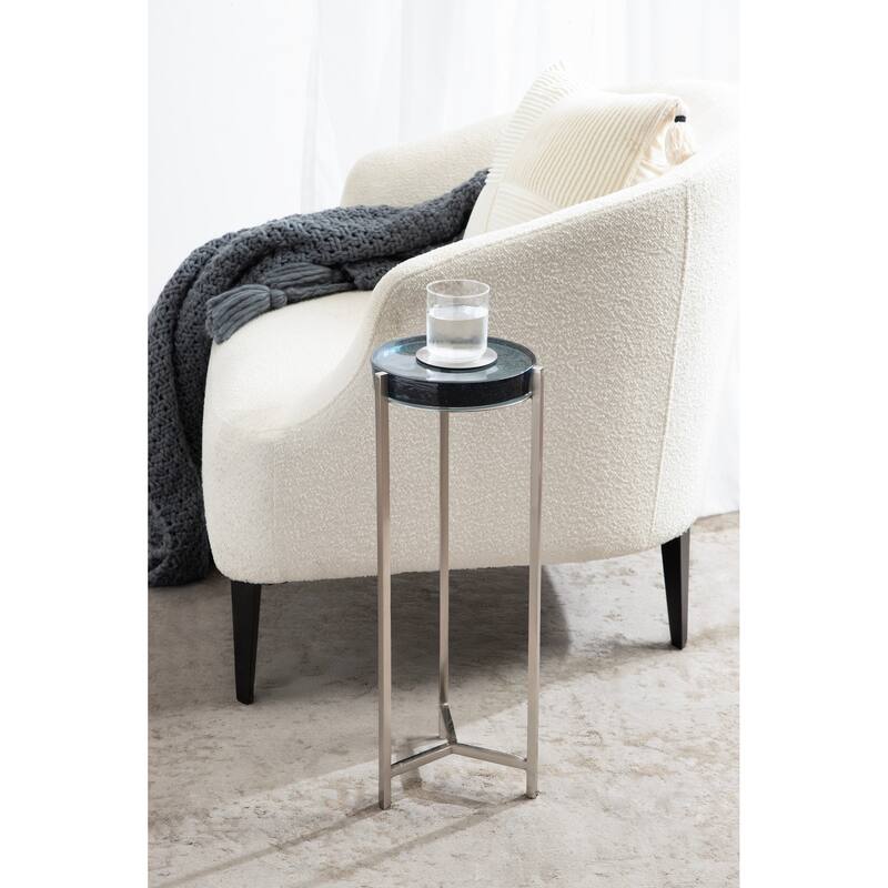 Kate and Laurel Aguilar Glam Drink Table - 9x9x23