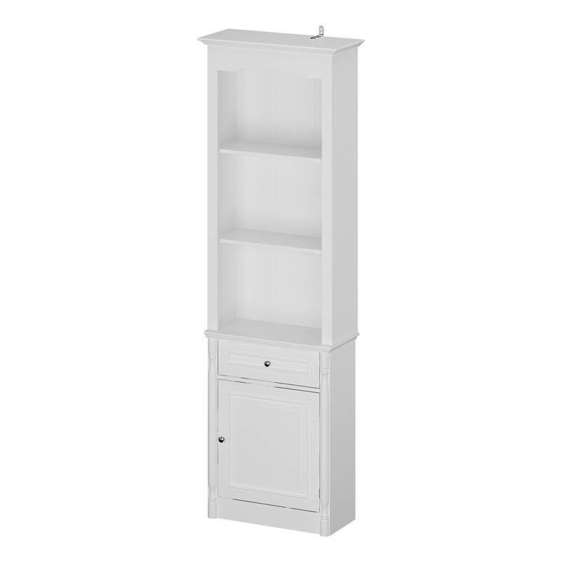 Large Entertainment Center Bookshelves 57x38 inch Hutch Space for TV