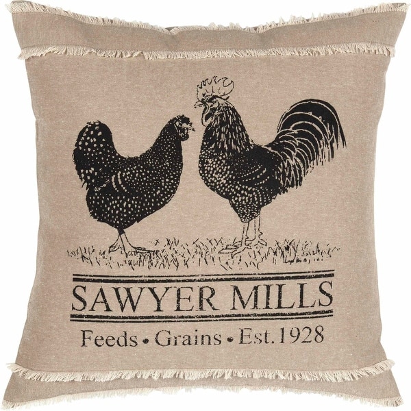Nawypu Vintage Farm Rooster Hen Throw Pillow Covers French Lecoq and