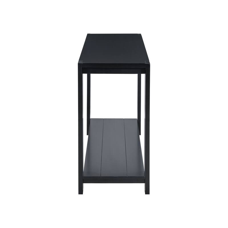 59.8" MDF Console Table with Bottom Shelf and Minimalist Design
