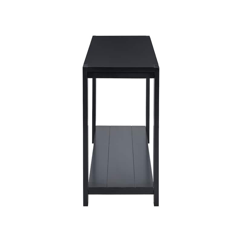 U_STYLE Distinctive Features of a Minimalist Console Table with Bottom Shelf and Four Legs