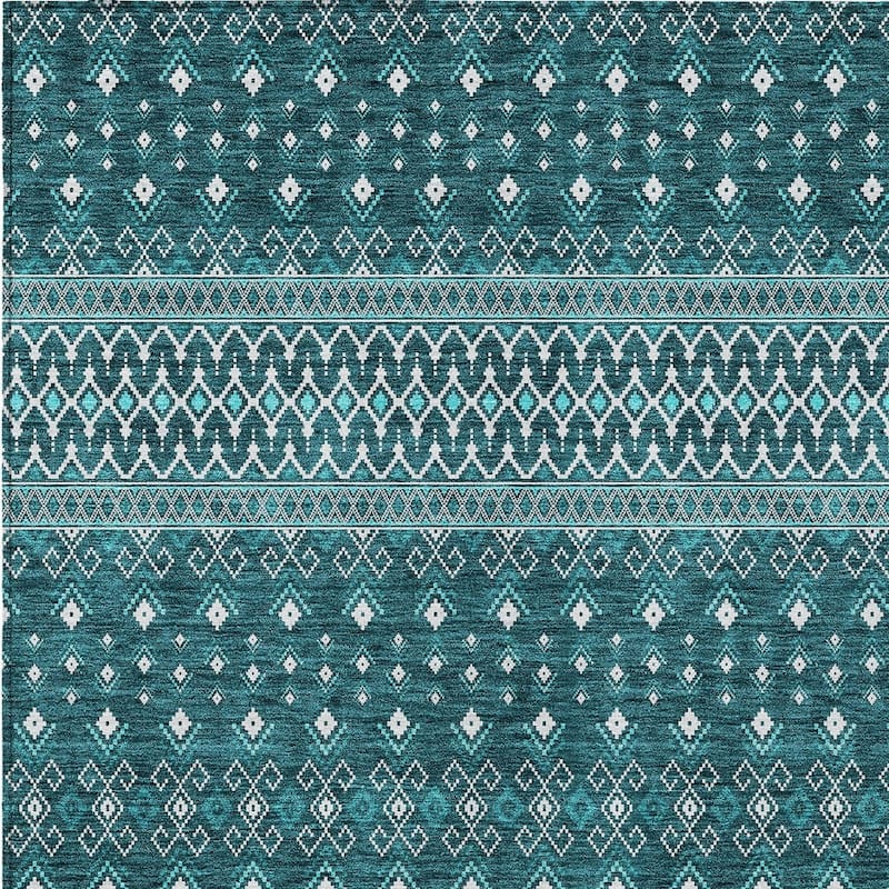 HomeRoots Tribal Transitional Rectangle Outdoor Rug