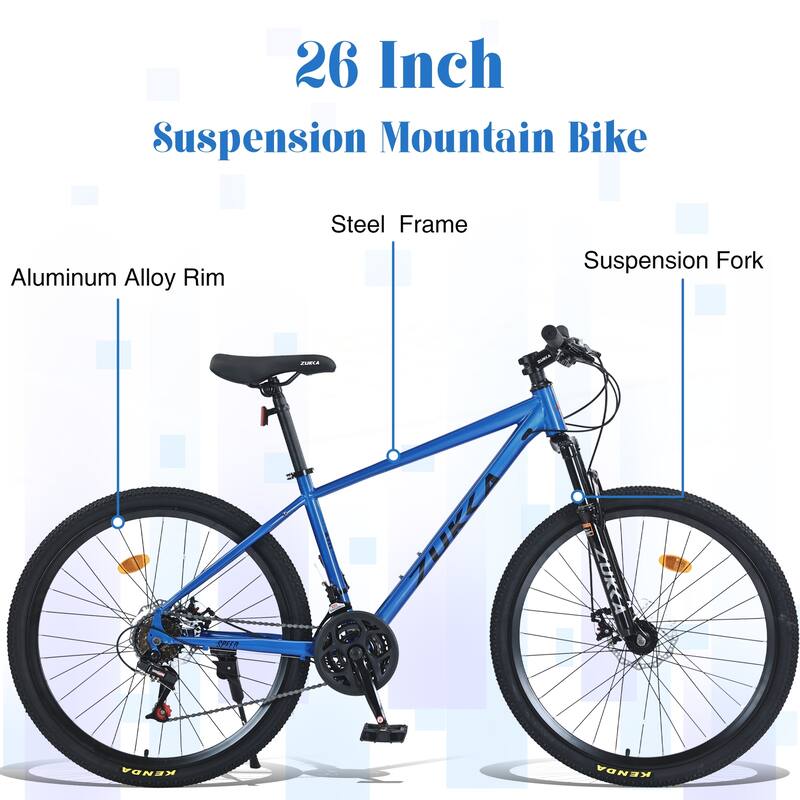 Mountain Bike for Men and Women 26 inch 24 Speed