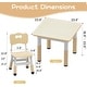 preview thumbnail 10 of 8, Height Adjustable Kids Table and 2 Chairs for Reading