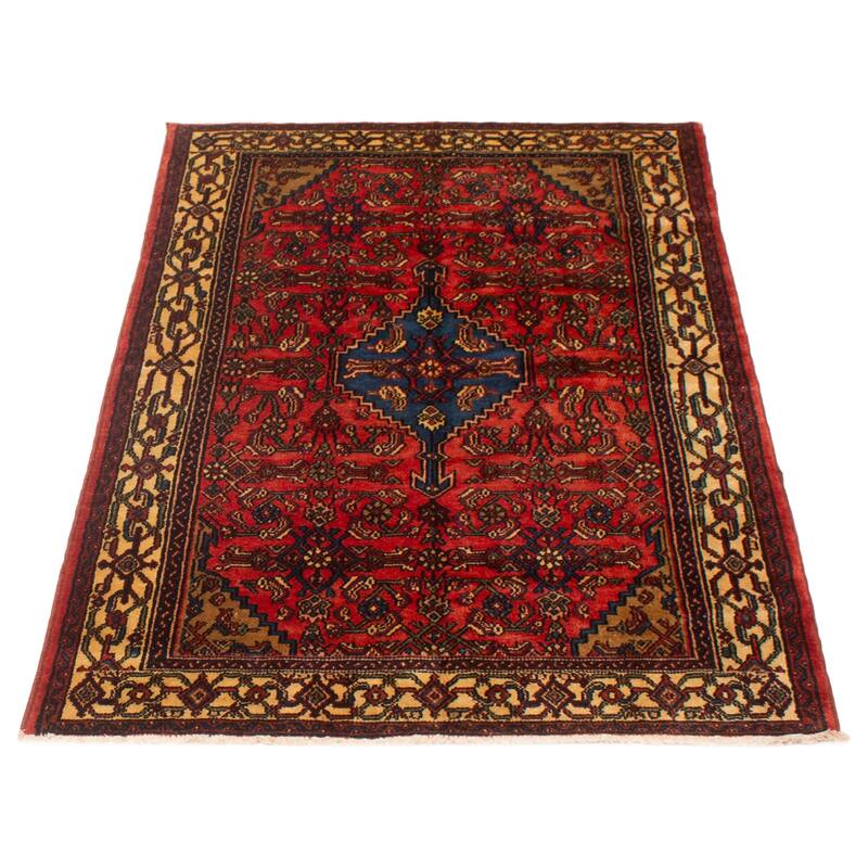 ECARPETGALLERY Hand-knotted Andelz Red Wool Rug - 4'2 x 6'7