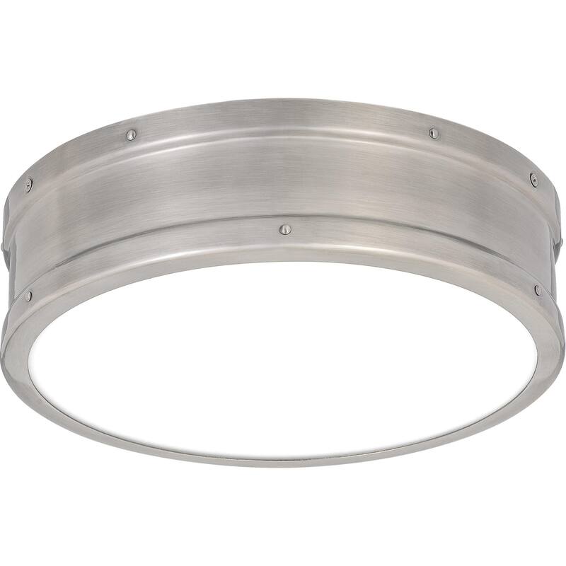 Roseto Cole 13" Wide LED Flush Mount Drum Ceiling Fixture