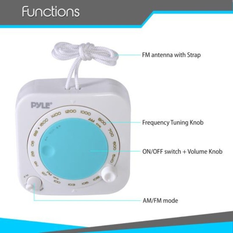shower radio speaker