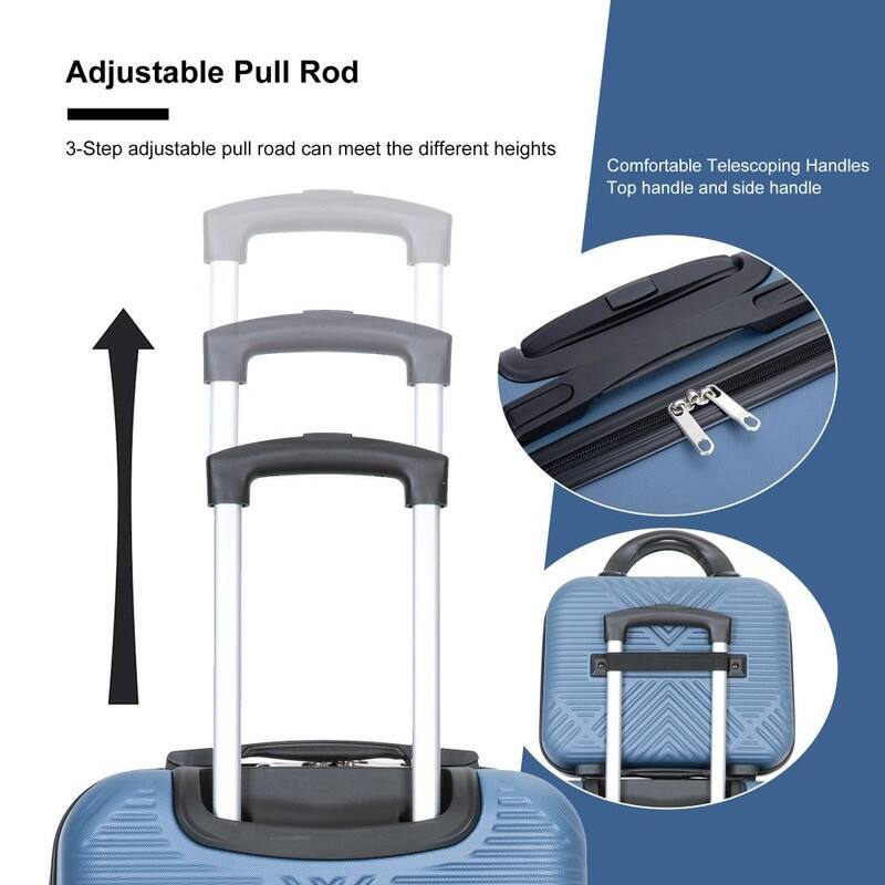 4-piece ABS Lightweight Suitcase
