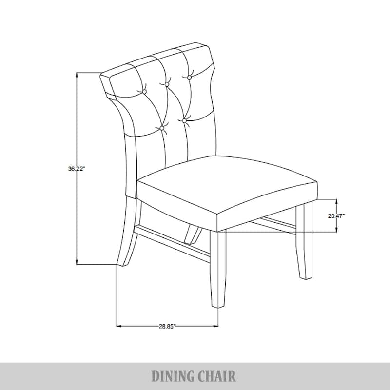 CraftPorch Mid-Century Modern Wooden Dining Chair