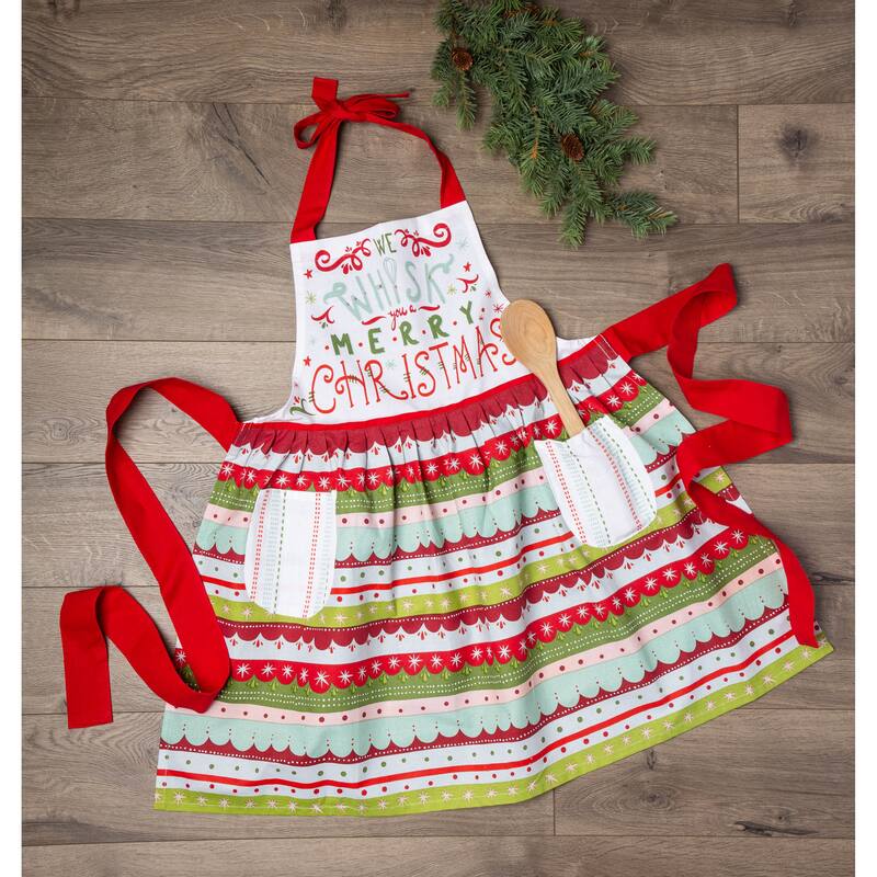 Design Imports Christmas Plaid Chef Kitchen Apron