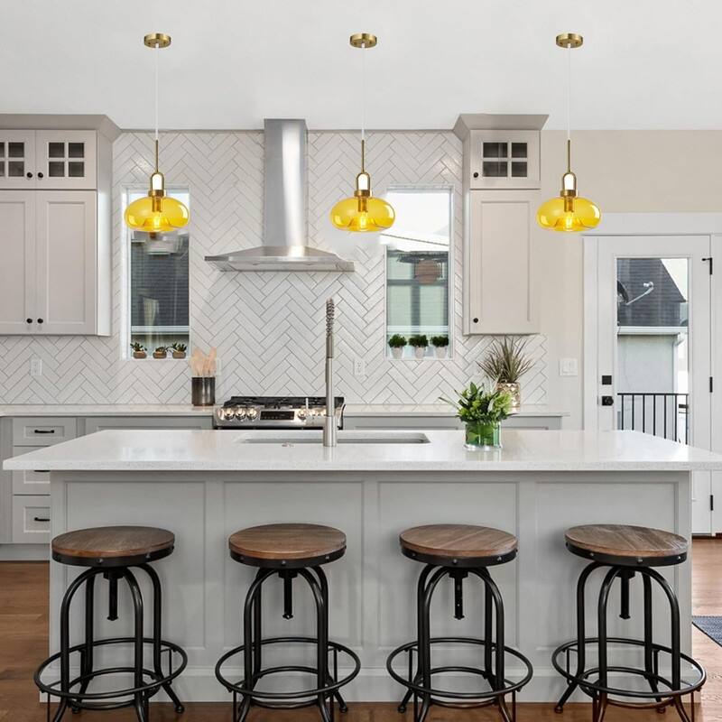 1 Pack light bulbs yellow light fixtures yellow pendant light - N/A