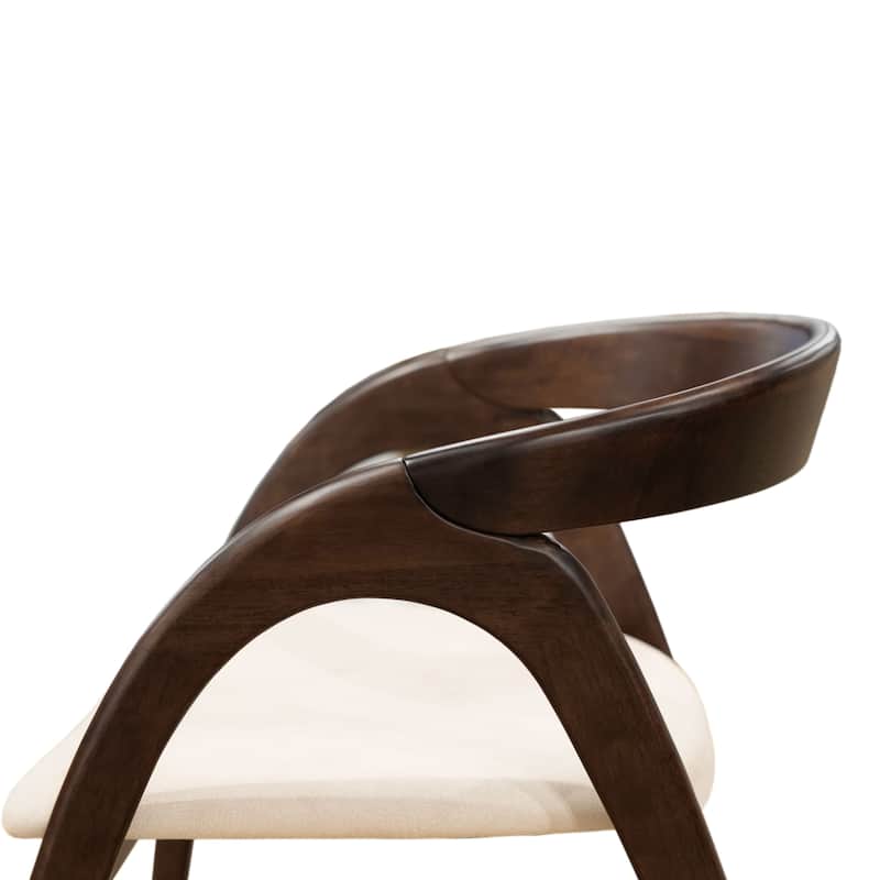 Furniture of America Abigail XI Mid-century Modern Handcrafted Solid Wood Dining Chairs (Set of 2)
