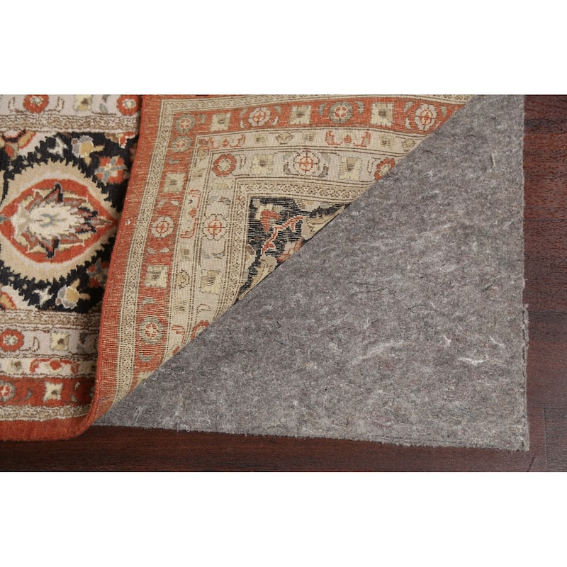 Wool/ Silk Vegetable Dye Tabriz Haj Jalili Large Area Rug Hand-knotted - 12'2" x 18'3"