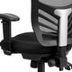 preview thumbnail 17 of 17, Nicholas Mid-Back Black Mesh Multifunction Executive Swivel Ergonomic Office Chair with Adjustable Arms