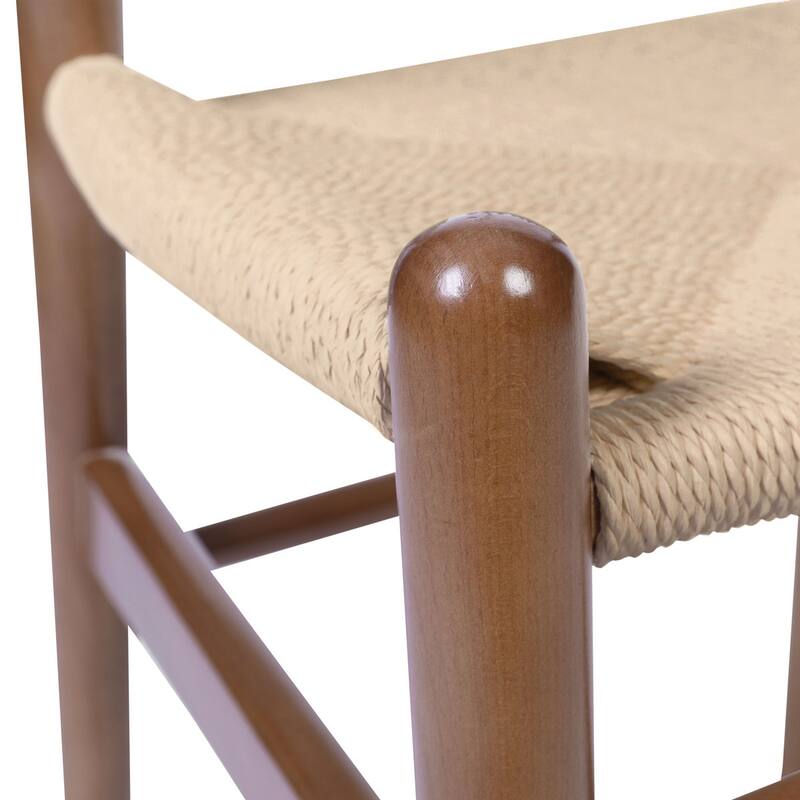 Edgemod Olsen Handwoven Cord Weave Dining Chair (set of 2)