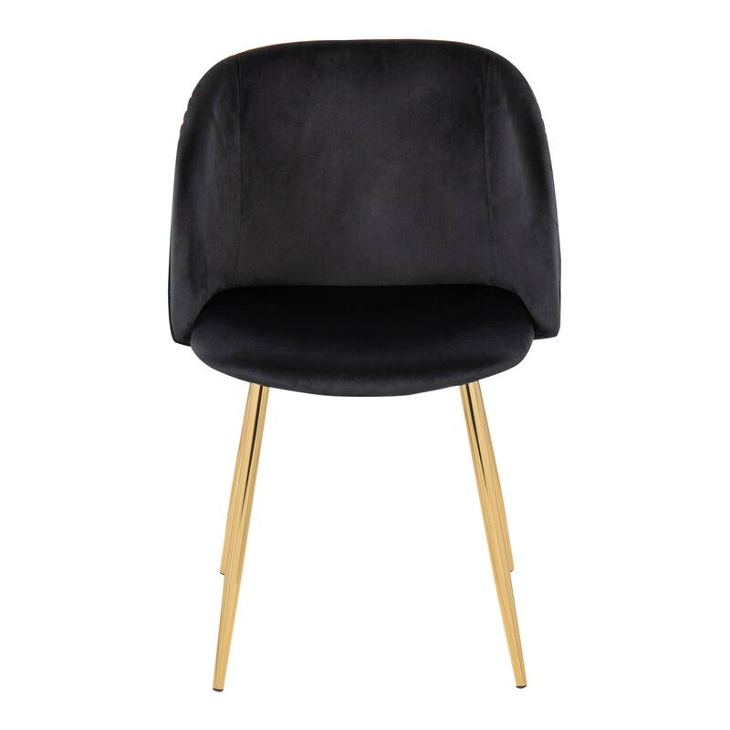 Silver Orchid Harding Pleated Chair - Set of 2 - Black