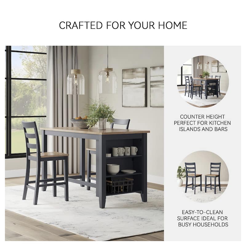 Signature Design by Ashley Gesthaven Counter Height Barstool - 17" W x 21.5" D x 41.38" H