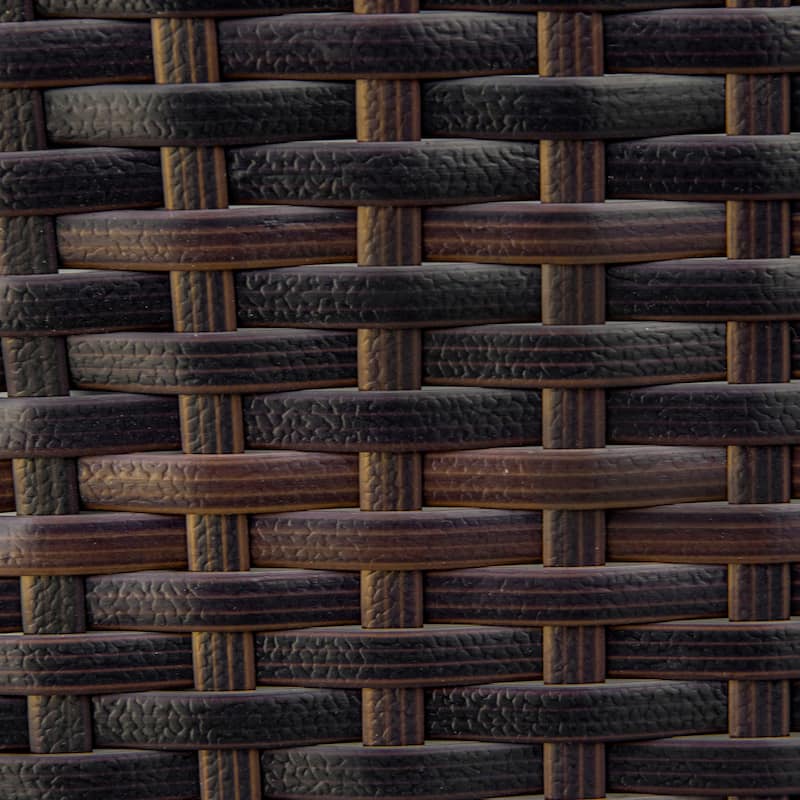 Outdoor Wicker Rocking Chair With Wide Seat