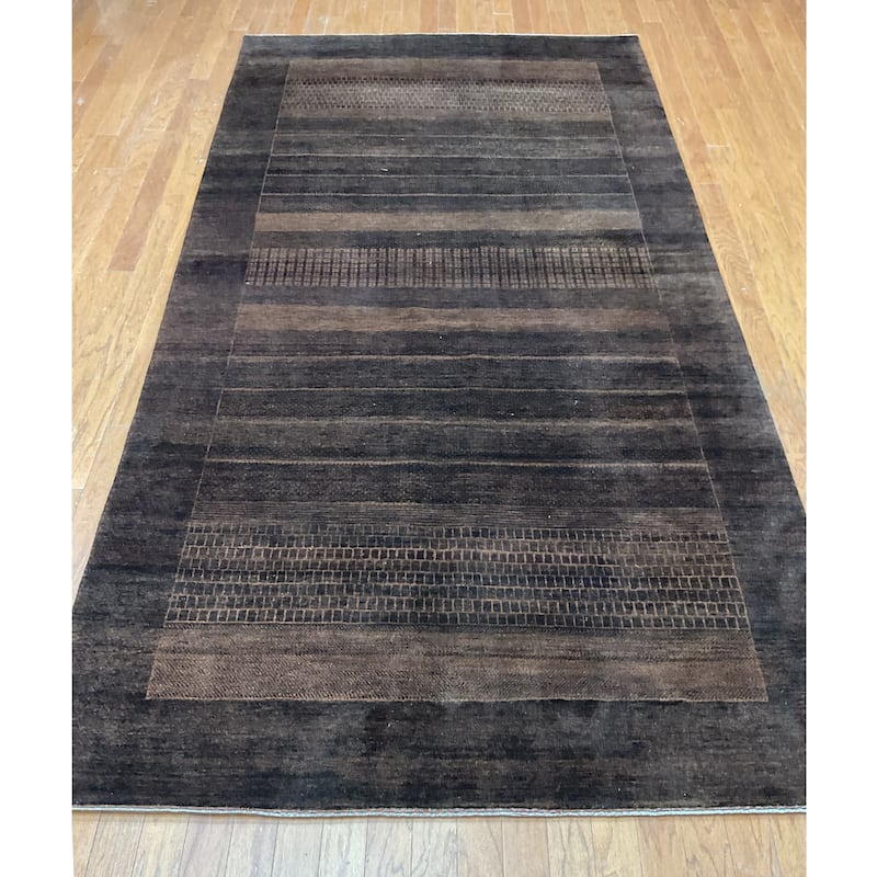 HERAT ORIENTAL Hand-knotted 5' 1 x 9'10 Indo Gabbeh Wool Rug - 5'1" x 9'10"