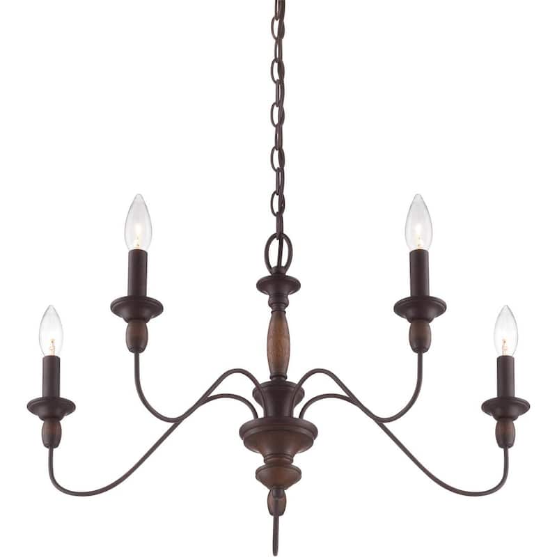Holbrook 5-Light Chandelier in Tuscan Brown - Tuscan Brown