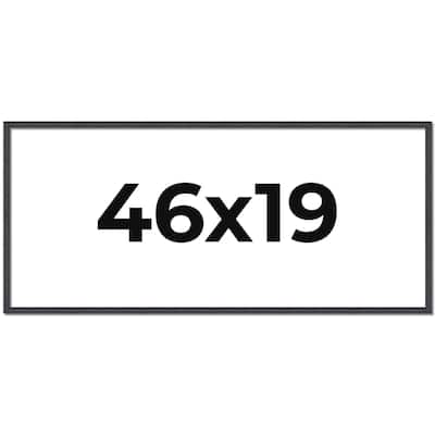 46x19 Frame Brown Solid Wood Picture Frame - Complete Modern Photo