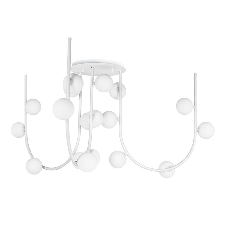Studio M SM24953 Contour 15 Light 47" Wide LED Chandelier by Nina - White