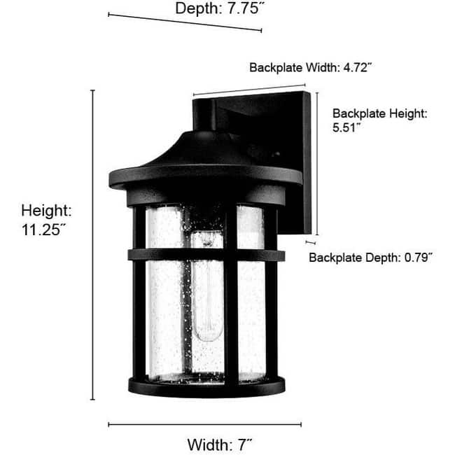 Millennium Lighting 93101 Ellway 13" Tall Outdoor Wall Sconce with