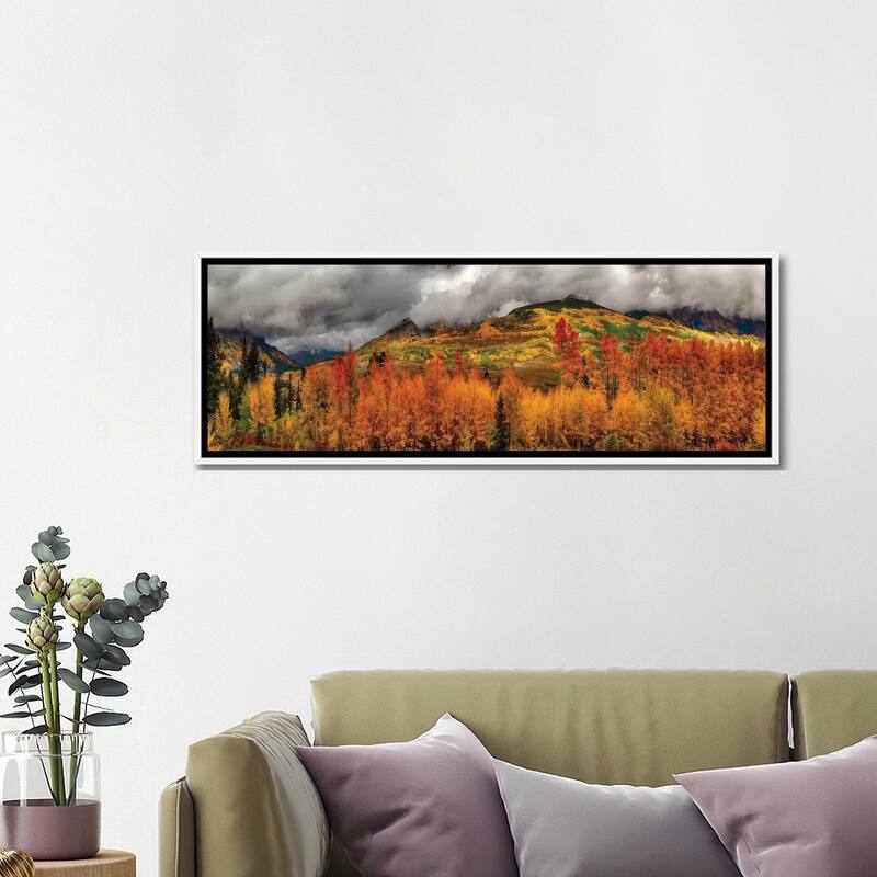 iCanvas "Autumn Scene At Crested Butte, Colorado" by OLena Art Framed Canvas Print