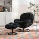 preview thumbnail 11 of 133, TV Chair Accent Chair for Living Room with Ottoman Black
