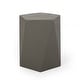 preview thumbnail 6 of 8, Apollo Outdoor Modern Side Table by Christopher Knight Home Light Gray