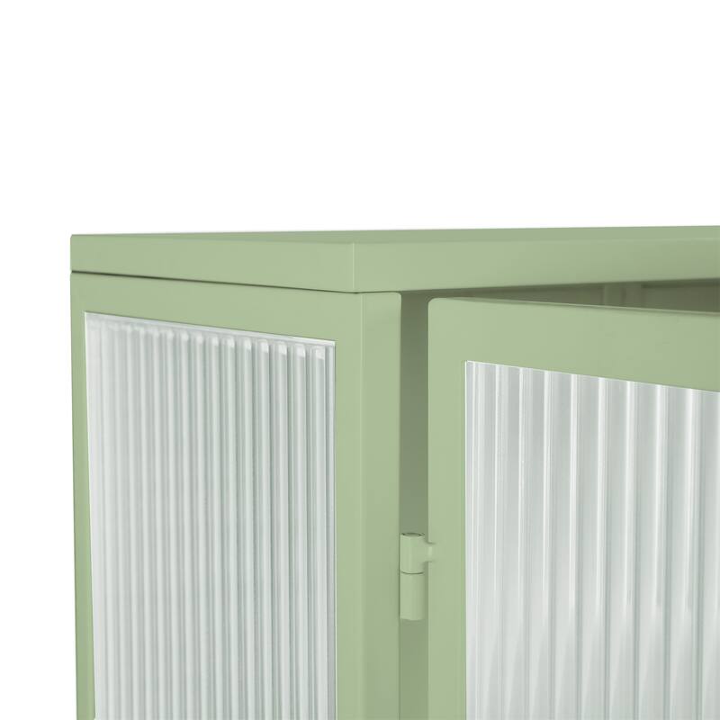 Modern Wall Cabinet with an Open Shelf and Towel Rack