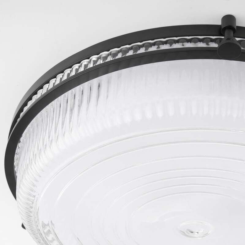 Quorum International 368-18 Emory 18" Wide LED Flush Mount Drum