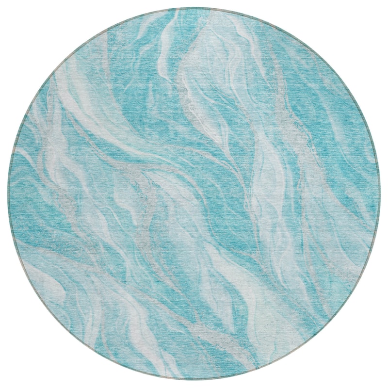 HomeRoots Abstract Transitional Rectangle Outdoor Rug